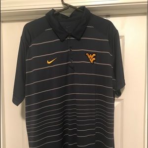 WVU Mens Nike Dri-Fit Polo Shirt Size XL